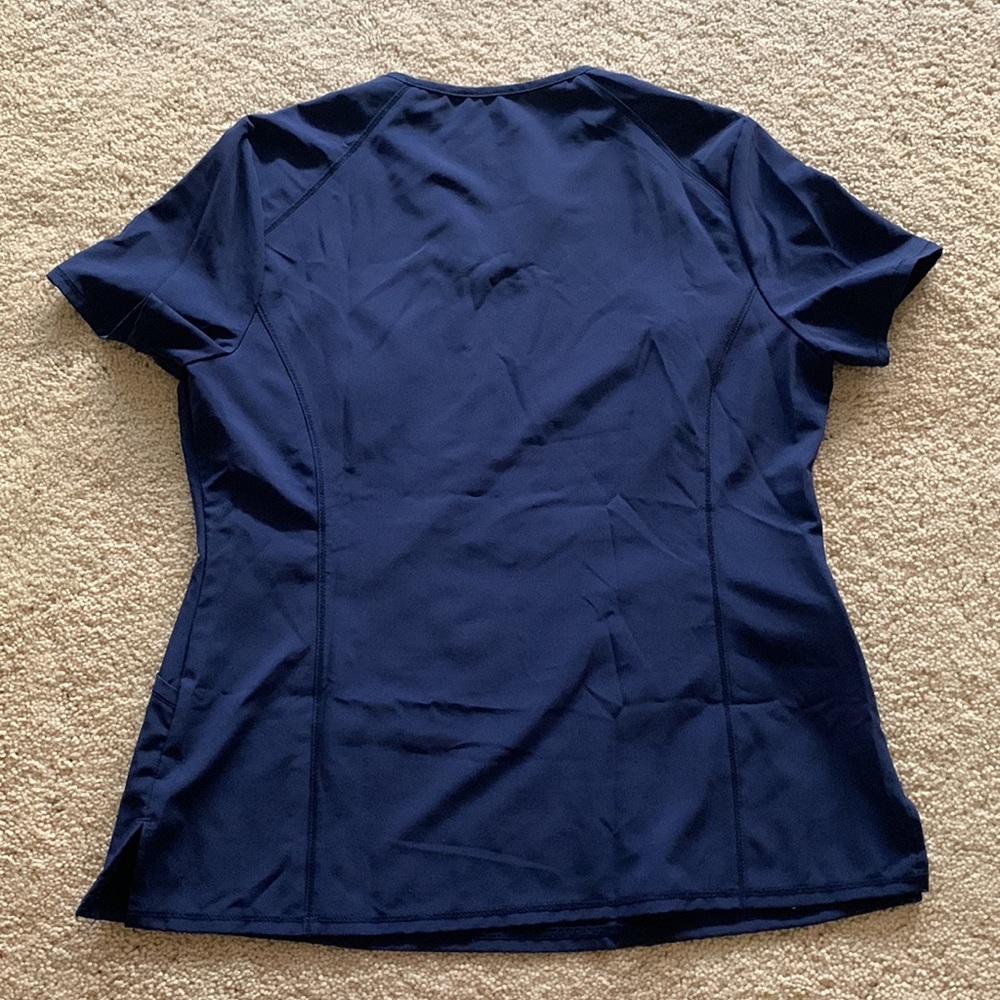 Navy blue Allura by Cherokee Uniforms scrub set - top size M, bottoms size S - Picture 5 of 14
